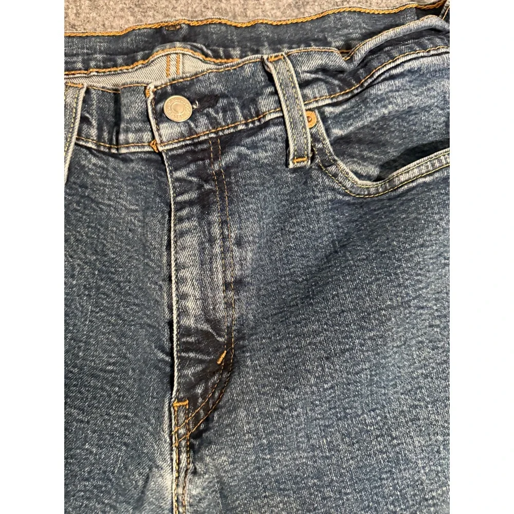 Levis 514 Mens Jeans W34 L34 Straight Fit Blue Denim‎ Cotton Blend